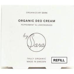 Organics By Sara Deo Cream Refill Peppermint & Lemongrass, ca 60ml