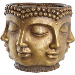 Dkd Home Decor Planter Golden Wood Buddha Oriental 34