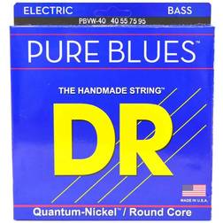 DR Strings PBVW-40 Pure blues bas-strenge, 040-095