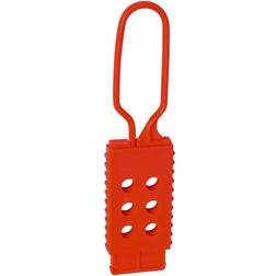 ABUS Red 6-Lock Plastic Hasp Lockout