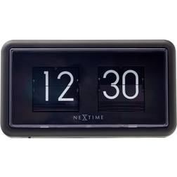 Nextime Flip Black Väggklocka 18cm