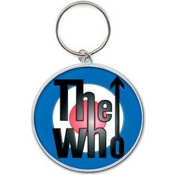 ROCK OFF The Who - Keychain - Keyring Target Logo - Metal Bullseye Image Arrow logo keychain keyring bullseye