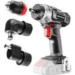 Graphite Cordless drill Power 18V, removable chuck 10 mm, plus angle adapter and adapter