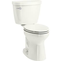 Kohler Cimarron Collection K-31621-NY 1.28 GPF Floor Mounted Two-Piece Elongated Chair Height Single Flush Toilet with Left Hand Trip Lever and Revolution