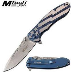 MTECH Folding Knife Blade American Flag EDC #N/A