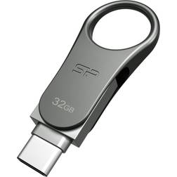 Silicon Power Mobile C80 USB-sticka 32 GB USB Type-A USB Type-C 3.2 Gen 1 (3.1 Gen 1) Titan