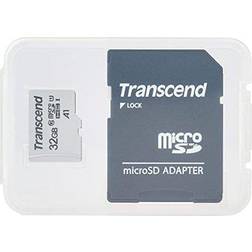 Transcend 32GB microSDHC 300S Memory Card with adapter, Class 10, U1, 95MB/s Eco packaging