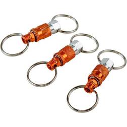 Freeman KEYQC3 Pull Apart Coupler Keychain with 2 Split Rings, 3