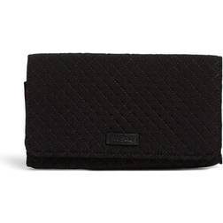 Vera Bradley Women s Microfiber RFID Trifold Clutch Wallet Classic Black