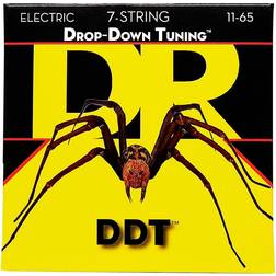 DR DDT7-11 DDT Drop Down Tuning, jeu guitare électrique, 7 cordes Drop Down Heavy 11-65