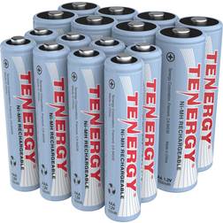 Combo: 16 pcs NiMH Rechargeable Batteries (8AA/8 AAA)