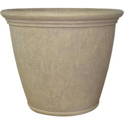 Sunnydaze Decor Sunnydaze Decor 24 Beige Anjelica Poly Single Flower Pot Planter