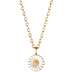 Georg Jensen Daisy Large Necklace - Gold/White