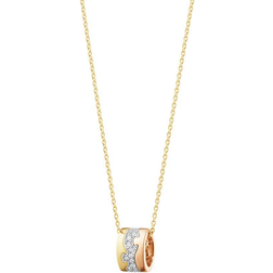 Georg Jensen Fusion Necklace - Gold/Rose/White/Diamonds