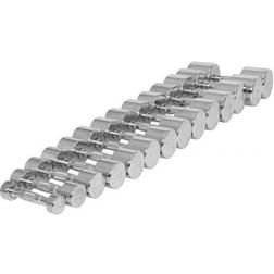 Gorilla Sports Chrome Dumbbells 2x7kg