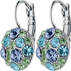 Dyrberg/Kern Blost Earring - Silver/Blue/Green