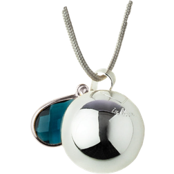 Bola Pregnancy Charm Pendant - Silver/Blue