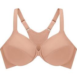 Glamorise Front Close Smoothing Wonderwire Bra - Cappuccino