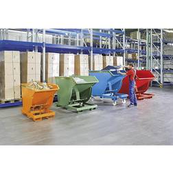 EUROKRAFTpro Bauer Kippbehälter BKM 500 l B820xT1550xH1045 mm RAL5012