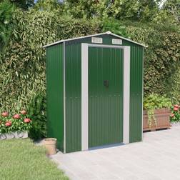 vidaXL Garden Shed Green 192x108x223 Galvanised