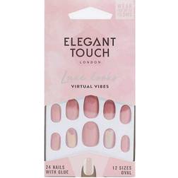 Elegant Touch Luxe Looks 24 False Nails with Glue