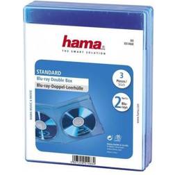 Hama Blu-ray Disc Double Jewel Case, 3 pcs./pack, blue 2 diskar Blå