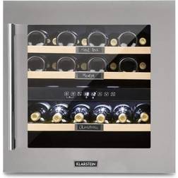 Klarstein 36 wine fridge 2 Argent, Transparent