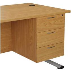 Jemini 3 Drawer Fixed Pedestal 400x500x495mm Nova Oak KF79870