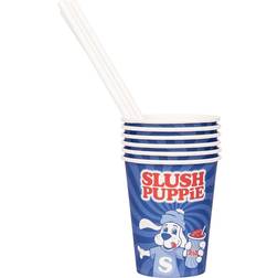 Slush Puppie Paper Cups & Straws (Set of 20)