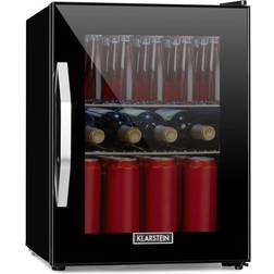 Klarstein m Onyx refrigerator 2 glass door Trasparente, Nero