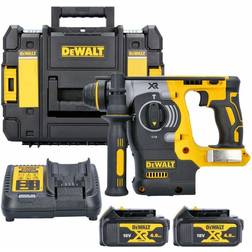 Dewalt DCH273N 18V SDS Hammer Drill With 2 x 4.0Ah Batteries, Charger & T-Stack Case