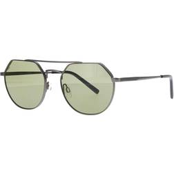 Serengeti Aviator Unisex Matte Gunmetal Saturn Polarized Green 555nm Shelby