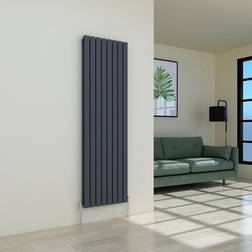 WarmeHaus Karlstad 1800 546mm Anthracite Double Panel Vertical Radiator