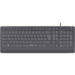 SpeedLink HI-GENIC Antibacterial Keyboard Black DE Layout