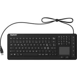 Keysonic KSK-6231INEL USB Qwertz Inglés Negro