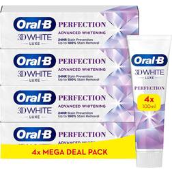 Oral-B 3DWhite Luxe Perfection Whitening Toothpaste 4 Pack of 4 Tubes Shipped