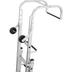 Loops 11 9 Rung Roof Ladder & Ridge Safety Hook Double Section 4.8m MAX Grip Steps