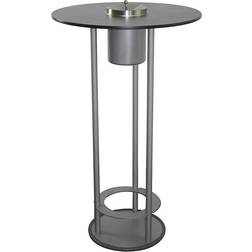 Pedestal table for smokers, diameter 675 mm, graphite