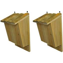 Selections of 2 Large Wooden Bat Nesting Roosting Boxes Bat Nesting