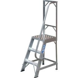 Loops 0.7m Heavy Duty Single Sided Fixed Step LaddersHandrail Platform Safety Barrier