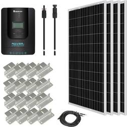 Renogy 400 Watt 12 Volt Monocrystalline Solar Starter Kit with 40A Rover MPPT Charge Controller and Solar Cables