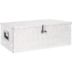 vidaXL Aluminum Caja de almacenamiento