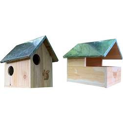 Selections Squirrel Nest Box And Wooden Bird Nesting Box