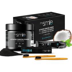 MySmile Aktivkohle Set 200 g mit Pulver