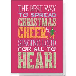 Elf Christmas Cheer Greetings Card - Standard