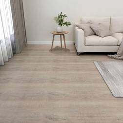 vidaXL Lamas para Suelo Autoadhesivas 55 PVC Gris Taupe 5.11 m²