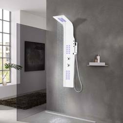 vidaXL Panneau De Douche Aluminium 20 x 44 x 130 cm