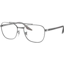 Ray-Ban RB6485 Grijs op transparant Montuur Helder Glazen gepolariseerd 55-19