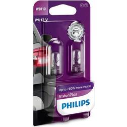 Philips SET 2x Billampor VISION PLUS WB T10 W2,1x9,5D/6W/12V