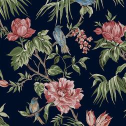 Next Design Birds & Blooms Navy Wallpaper